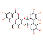 β-D-Glucopyranose, cyclic 2,3-[(1S)-4,4',5,5',6,6'-hexahydroxy[1,1'-biphenyl]-2,2'-dicarboxylate] 1-(3,4,5-trihydroxybenzoate)