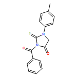 4-Imidazolidinone, 3-benzoyl-1-(4-methylphenyl)-2-thioxo-