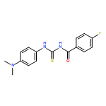 Benzamide, N-[[[4-(dimethylamino)phenyl]amino]thioxomethyl]-4-fluoro-