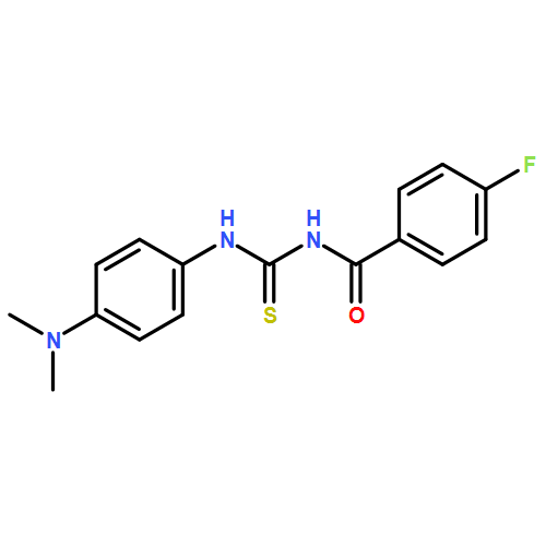 Benzamide, N-[[[4-(dimethylamino)phenyl]amino]thioxomethyl]-4-fluoro-