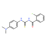 Benzamide, N-[[[4-(dimethylamino)phenyl]amino]thioxomethyl]-2-fluoro-