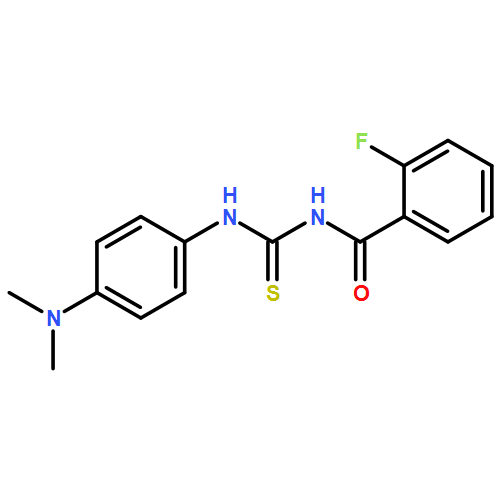 Benzamide, N-[[[4-(dimethylamino)phenyl]amino]thioxomethyl]-2-fluoro-