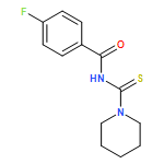 Benzamide, 4-fluoro-N-(1-piperidinylthioxomethyl)-