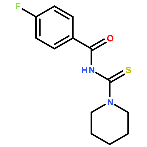 Benzamide, 4-fluoro-N-(1-piperidinylthioxomethyl)-