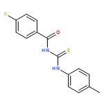Benzamide, 4-fluoro-N-[[(4-methylphenyl)amino]thioxomethyl]-