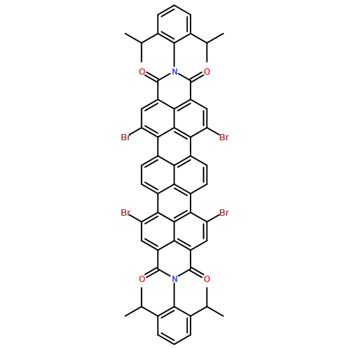 Benzo[13,14]pentapheno[3,4,5-def:10,9,8-d'e'f']diisoquinoline-1,3,10,12(2H,11H)-tetrone, 2,11-bis[2,6-bis(1-methylethyl)phenyl]-5,8,14,17-tetrabromo-