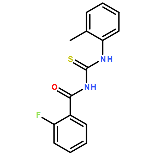 Benzamide, 2-fluoro-N-[[(2-methylphenyl)amino]thioxomethyl]-
