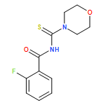 Benzamide, 2-fluoro-N-(4-morpholinylthioxomethyl)-
