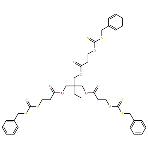 Propanoic acid, 3-[[[(phenylmethyl)thio]thioxomethyl]thio]-, 2,2-bis[[1-oxo-3-[[[(phenylmethyl)thio]thioxomethyl]thio]propoxy]methyl]butyl ester