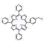Benzenemethanol, 4-(10,15,20-tri-4-pyridinyl-21H,23H-porphin-5-yl)-