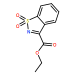 1,2-Benzisothiazole-3-carboxylic acid, ethyl ester, 1,1-dioxide