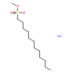 Phosphonic acid, dodecyl-, monomethyl ester, sodium salt