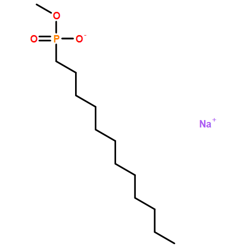 Phosphonic acid, dodecyl-, monomethyl ester, sodium salt
