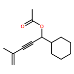 Cyclohexanemethanol, α-(3-methyl-3-buten-1-yn-1-yl)-, 1-acetate