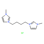 1H-Imidazolium, 1,1'-(1,4-butanediyl)bis[3-methyl-, dichloride