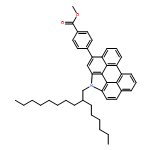 Benzoic acid, 4-[1-(2-hexyldecyl)-1H-phenanthro[1,10,9,8-cdefg]carbazol-3-yl]-, methyl ester