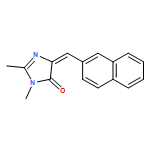 4H-Imidazol-4-one, 3,5-dihydro-2,3-dimethyl-5-(2-naphthalenylmethylene)-, (5Z)-