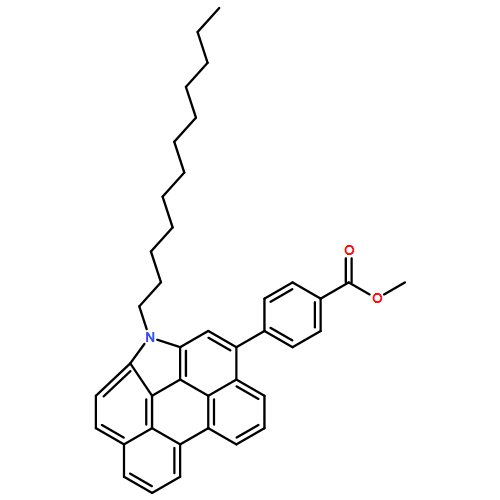 Benzoic acid, 4-(1-dodecyl-1H-phenanthro[1,10,9,8-cdefg]carbazol-3-yl)-, methyl ester