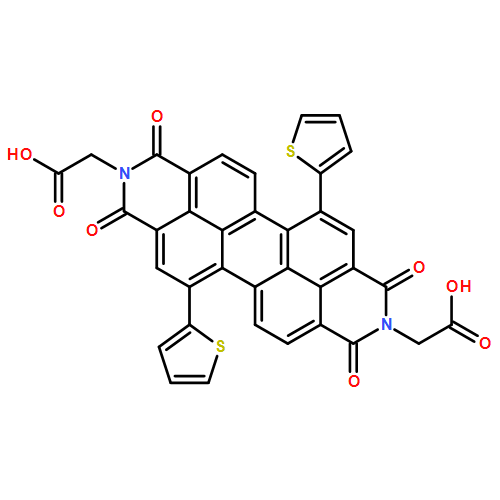 Anthra[2,1,9-def:6,5,10-d'e'f']diisoquinoline-2,9-diacetic acid, 1,3,8,10-tetrahydro-1,3,8,10-tetraoxo-5,12-di-2-thienyl-