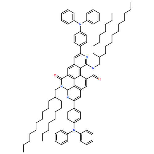 Isoquino[6,7,8,1-lmna]pyrido[4,3,2-gh][3,8]phenanthroline-5,11-dione, 2,8-bis[4-(diphenylamino)phenyl]-4,10-dihydro-4,10-bis(2-octyldodecyl)-