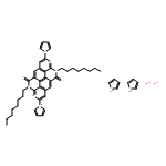 Ferrocene, 1,1''-(4,5,10,11-tetrahydro-4,10-dioctyl-5,11-dioxoisoquino[6,7,8,1-lmna]pyrido[4,3,2-gh][3,8]phenanthroline-2,8-diyl)bis-
