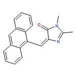 4H-Imidazol-4-one, 5-(9-anthracenylmethylene)-3,5-dihydro-2,3-dimethyl-, (5Z)-