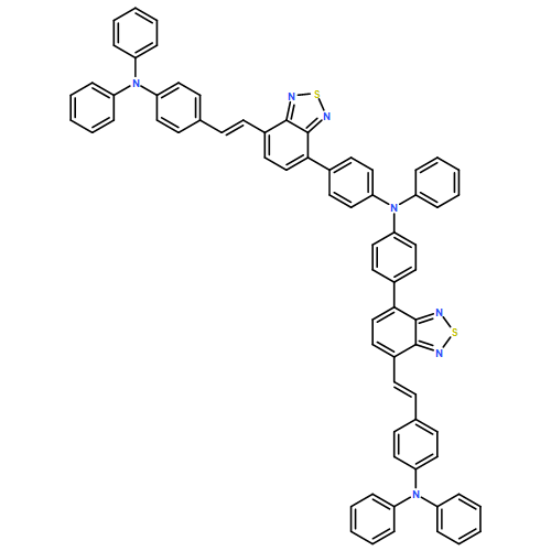 Benzenamine, 4-[7-[(1E)-2-[4-(diphenylamino)phenyl]ethenyl]-2,1,3-benzothiadiazol-4-yl]-N-[4-[7-[(1E)-2-[4-(diphenylamino)phenyl]ethenyl]-2,1,3-benzothiadiazol-4-yl]phenyl]-N-phenyl-