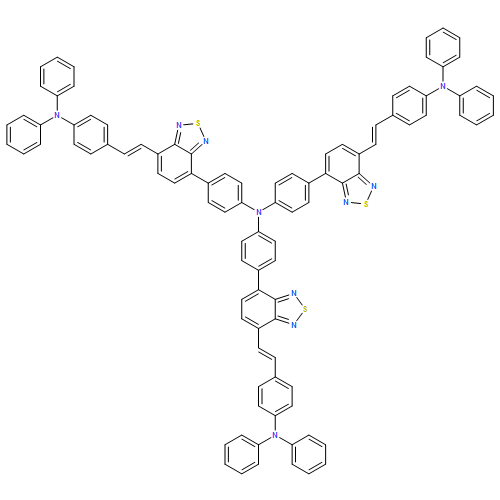 Benzenamine, 4-[7-[(1E)-2-[4-(diphenylamino)phenyl]ethenyl]-2,1,3-benzothiadiazol-4-yl]-N,N-bis[4-[7-[(1E)-2-[4-(diphenylamino)phenyl]ethenyl]-2,1,3-benzothiadiazol-4-yl]phenyl]-