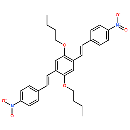 Benzene, 1,4-dibutoxy-2,5-bis[(1E)-2-(4-nitrophenyl)ethenyl]-