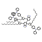 Benzenamine, 4,4',4''-[[5,5'-bi-2,1,3-benzothiadiazole]-4,4',7-triyltris(3-dodecyl-5,2-thiophenediyl)]tris[N,N-diphenyl-