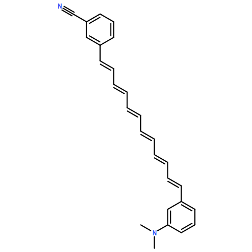 Benzonitrile, 3-[(1E,3E,5E,7E,9E,11E)-12-[3-(dimethylamino)phenyl]-1,3,5,7,9,11-dodecahexaen-1-yl]-