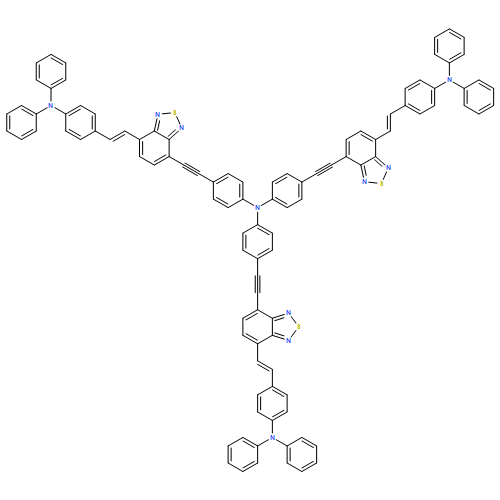 Benzenamine, 4-[2-[7-[(1E)-2-[4-(diphenylamino)phenyl]ethenyl]-2,1,3-benzothiadiazol-4-yl]ethynyl]-N,N-bis[4-[2-[7-[(1E)-2-[4-(diphenylamino)phenyl]ethenyl]-2,1,3-benzothiadiazol-4-yl]ethynyl]phenyl]-