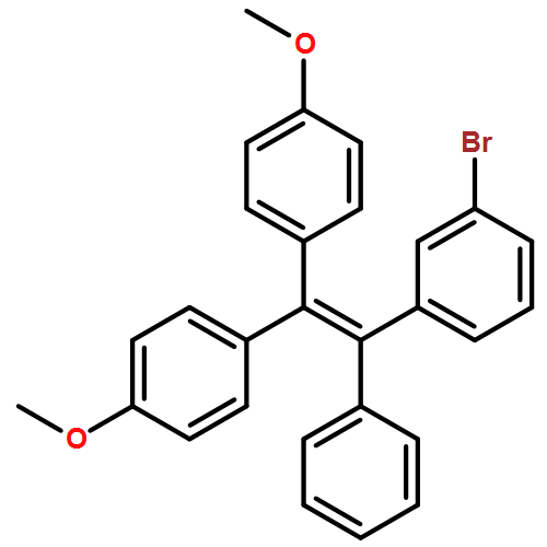 Benzene, 1-[2,2-bis(4-methoxyphenyl)-1-phenylethenyl]-3-bromo-