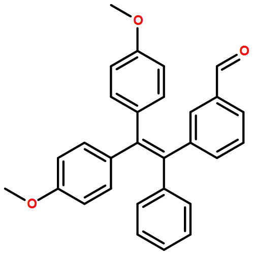 Benzaldehyde, 3-[2,2-bis(4-methoxyphenyl)-1-phenylethenyl]-