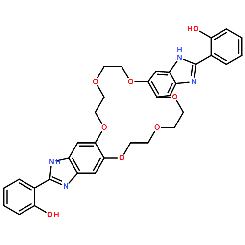 Phenol, 2,2'-(6,7,9,10,18,19,21,22-octahydro-1H,13H-[1,4,7,10,13,16]hexaoxacyclooctadecino[2,3-f:11,12-f']bisbenzimidazole-2,14-diyl)bis-