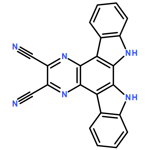 Indolo[2,3-a]pyrazino[2,3-c]carbazole-6,7-dicarbonitrile, 13,14-dihydro-
