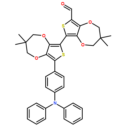 [6,6'-Bi-2H-thieno[3,4-b][1,4]dioxepin]-8-carboxaldehyde, 8'-[4-(diphenylamino)phenyl]-3,3',4,4'-tetrahydro-3,3,3',3'-tetramethyl-