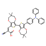 2-Propenoic acid, 2-cyano-3-[8'-[4-(diphenylamino)phenyl]-3,3',4,4'-tetrahydro-3,3,3',3'-tetramethyl[6,6'-bi-2H-thieno[3,4-b][1,4]dioxepin]-8-yl]-