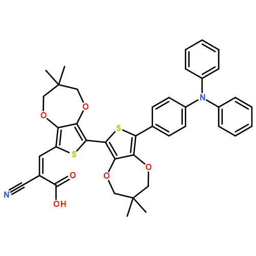 2-Propenoic acid, 2-cyano-3-[8'-[4-(diphenylamino)phenyl]-3,3',4,4'-tetrahydro-3,3,3',3'-tetramethyl[6,6'-bi-2H-thieno[3,4-b][1,4]dioxepin]-8-yl]-