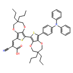 2-Propenoic acid, 2-cyano-3-[8'-[4-(diphenylamino)phenyl]-3,3',4,4'-tetrahydro-3,3,3',3'-tetrapropyl[6,6'-bi-2H-thieno[3,4-b][1,4]dioxepin]-8-yl]-