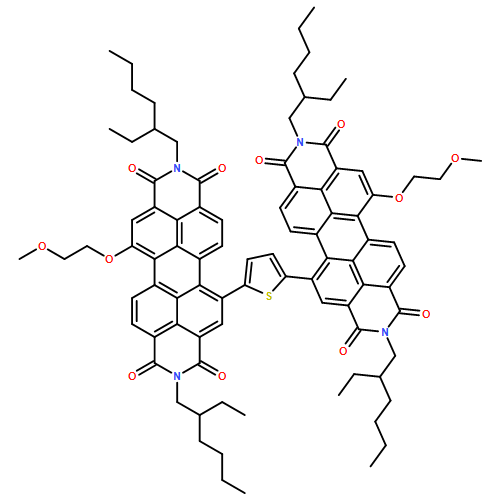 Anthra[2,1,9-def:6,5,10-d'e'f']diisoquinoline-1,3,8,10(2H,9H)-tetrone, 5,5'-(2,5-thiophenediyl)bis[2,9-bis(2-ethylhexyl)-12-(2-methoxyethoxy)-