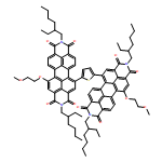 Anthra[2,1,9-def:6,5,10-d'e'f']diisoquinoline-1,3,8,10(2H,9H)-tetrone, 5,5'-(2,5-thiophenediyl)bis[2,9-bis(2-ethylhexyl)-13-(2-methoxyethoxy)-
