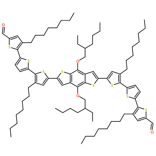 [2,2':5',2''-Terthiophene]-5-carboxaldehyde, 5'',5'''''-[4,8-bis[(2-ethylhexyl)oxy]benzo[1,2-b:4,5-b']dithiophene-2,6-diyl]bis[3,3''-dioctyl-