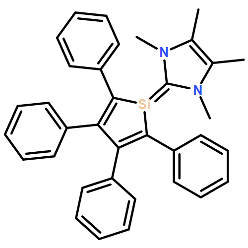1H-Imidazole, 2,3-dihydro-1,3,4,5-tetramethyl-2-(2,3,4,5-tetraphenylsilacyclopenta-2,4-dien-1-ylidene)-
