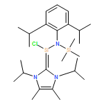 Silanamine, N-[2,6-bis(1-methylethyl)phenyl]-N-[chloro[1,3-dihydro-4,5-dimethyl-1,3-bis(1-methylethyl)-2H-imidazol-2-ylidene]silyl]-1,1,1-trimethyl-