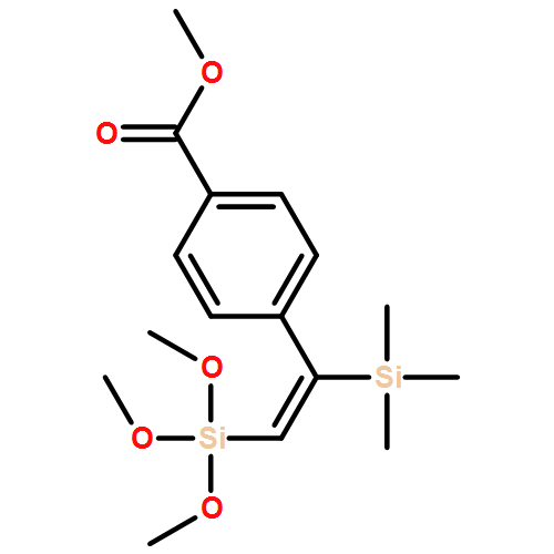 Benzoic acid, 4-[(1Z)-2-(trimethoxysilyl)-1-(trimethylsilyl)ethenyl]-, methyl ester