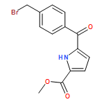 1H-Pyrrole-2-carboxylic acid, 5-[4-(bromomethyl)benzoyl]-, methyl ester