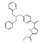 1H-Pyrrole-2-carboxylic acid, 5-[4-[[bis(2-pyridinylmethyl)amino]methyl]benzoyl]-, methyl ester
