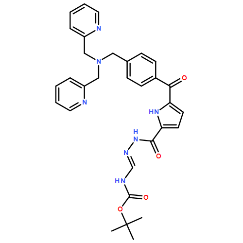 Carbamic acid, N-[[[[5-[4-[[bis(2-pyridinylmethyl)amino]methyl]benzoyl]-1H-pyrrol-2-yl]carbonyl]amino]iminomethyl]-, 1,1-dimethylethyl ester