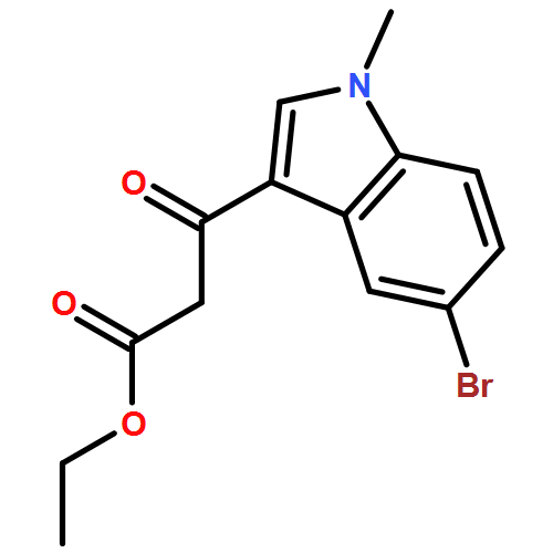 1H-Indole-3-propanoic acid, 5-bromo-1-methyl-β-oxo-, ethyl ester